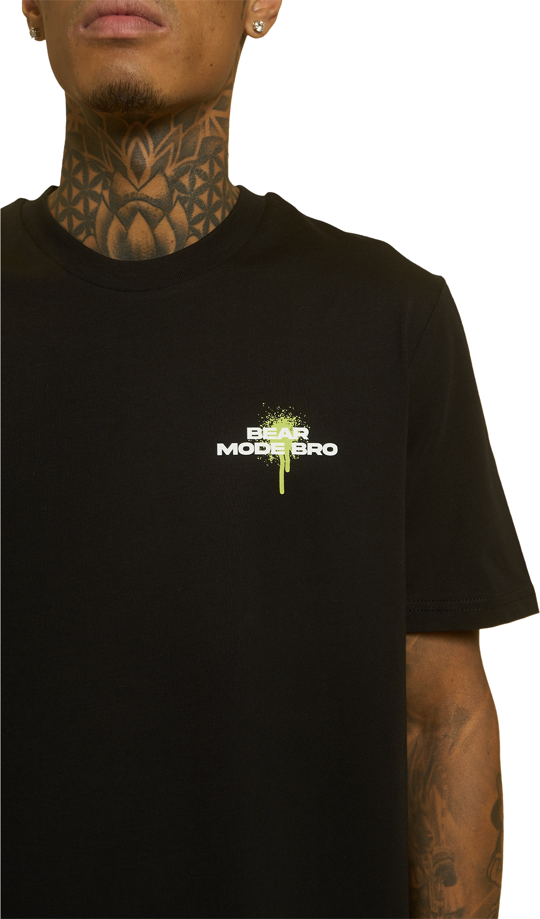 Camiseta Regular Bear Mode Black