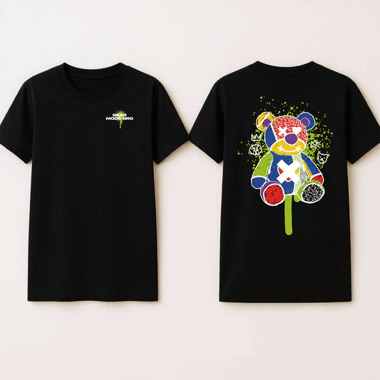 Camiseta Regular Bear Mode Black