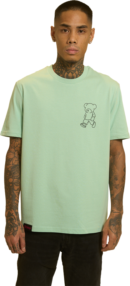Camiseta Regular Bear Misty Jade