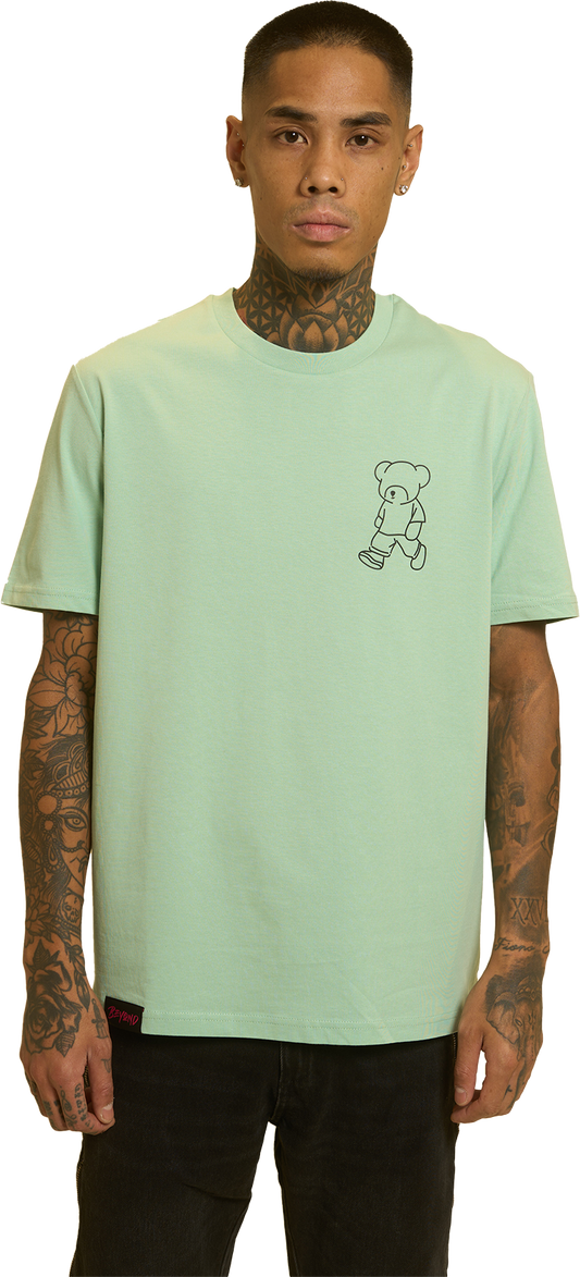Camiseta Regular Bear Misty Jade