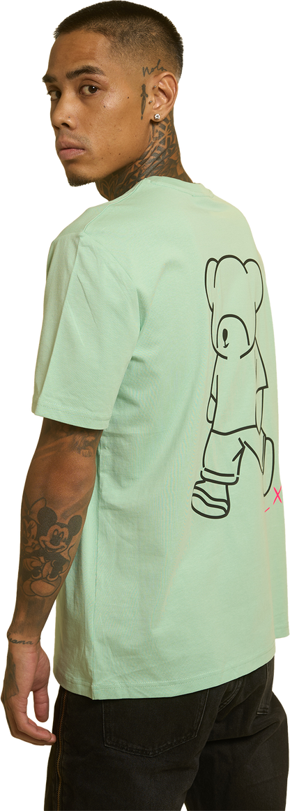 Camiseta Regular Bear Misty Jade